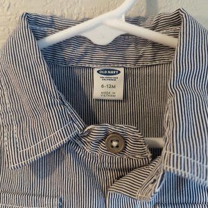 Unisex Short-Sleeve Stripe 1-Piece for Baby -Great for Rosie the Riveter Costume